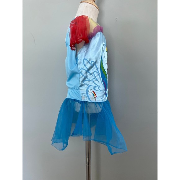 Girls My Little Pony Rainbow Dash Toddler Costume Child Girl Halloween Costumes - Picture 3 of 4